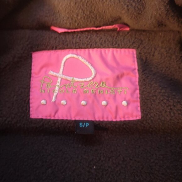 Point Zero Nicole Benisti Girls Size Small Pink w/ Dark Grey Puffy Vest - Picture 3 of 12